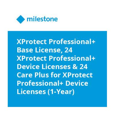 Milestone XProtect Professional+ Base License, 24 ...
