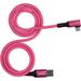 Kondor Blue iJustine USB-A 3.2 Gen 1 Male to USB-C Male Right-Angle Cable (3', Pink) KB-USBCA-RA-3-J