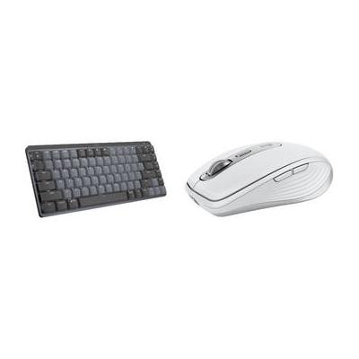 Logitech MX Wireless Mechanical Mini Keyboard and Anywhere 3S Mouse Kit (Tactile, Gr 920-010550