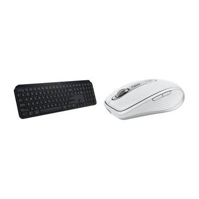 Logitech MX Wireless Keys S Keyboard and Anywhere 3S Mouse (Black / Pale Gray) 920-011406