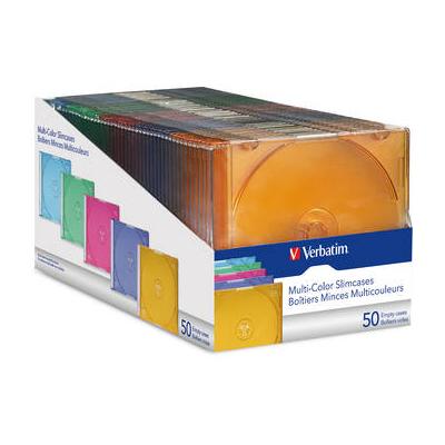 Verbatim CD/DVD Slim Storage Cases (Pack of 50) 94178