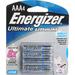 Energizer Ultimate Lithium AAA Batteries (1.5V, 1200mAh, 4-Pack) 57-EUL3A4D