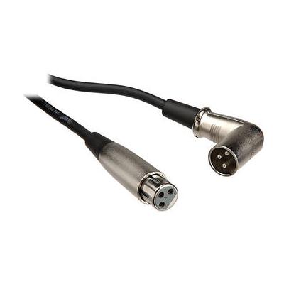 Hosa Technology 3-Pin XLR Female to XLR Angled Male Balanced Interconnect Cable - 1.5' XRR-101.5