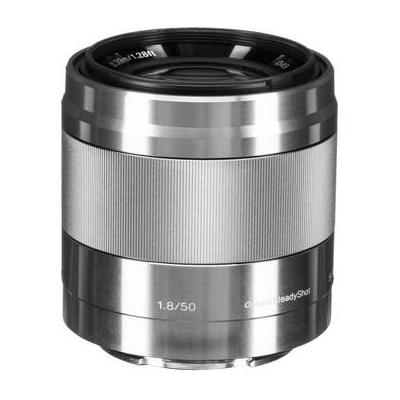 Sony Used E 50mm f/1.8 OSS Lens (Silver) SEL50F18
