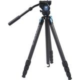 Sirui Used ST-224 Quick Release Carbon Fiber Tripod with VH-10 Video Head ST224+VH10