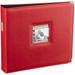 Pioneer Photo Albums T-12JF 12x12" 3-Ring Binder Sewn Leatherette Silver Tone Corner Scrapbook ( T12JF/RD