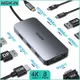 Station d'accueil USB C MOKiN avec 8 ports : 2 DP + HDMI + VGA 4 sorties vidéo 100W Power Delivery