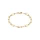 18ct Yellow Gold Paper Clip Gucci Link to Love Chain Bracelet