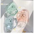 1pc 3D Cartoon Bär Zahnbürste Tasse Kinder Zahnbürste Tassen Kinder Mundwasser Tasse Wasser Tasse