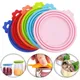Silicone Canned Lid Sealed Feeders Food Can Lid for Puppy Dog Cat Storage Top Cap Reusable Cover Lid