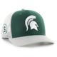 "Casquette de camionneur Snapback '47 verte Michigan State Spartans Side Note pour hommes"