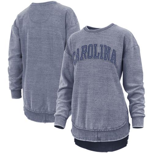 Damen Pressbox Navy North Carolina Tar Heels Ponchoville Pullover Sweatshirt