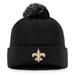 Women's Fanatics Branded Black New Orleans Saints Cuffed Knit Hat with Pom