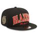 Men's New Era Black Portland Trail Blazers Golden Tall Text 9FIFTY Snapback Hat