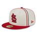 Men's New Era Cream/Red St. Louis Cardinals Chrome Sutash 59FIFTY Fitted Hat