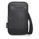 Pepe Jeans Hatfield Messenger-Tasche, Schwarz, 10,5 x 18 x 2 cm, Polyester, Schwarz, Talla única, Schultergurt, Schwarz, one size, Schultergurt