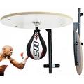 Heavy Duty Speedball Platform, Speed bag stand Synthetic Leather Punching Bag Stand Wall Mounted Hanging Speedball Platform Fitness Boxing Training MMA Muay Thai Kit For Adults