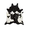 Just Cowhide Black and White Cowhide Rug Large Natural Cow Skin Cow Hide Leather Area Rug Hair On, Premium Black White Cow Hide Rugs (Black and White, 5 X 7)