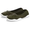 Sneaker Ballerinas LASCANA, Damen, Gr. 40, grün (olivgrün), Obermaterial: 100% Textilmaterial. Decksohle: 100% Textilmaterial. Laufsohle: 100% Synthetik, unifarben, sportlich, Schuhe, Slipper, Halbschuh, ultraleicht zum Reinschlüpfen VEGAN