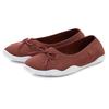 Sneaker Ballerinas LASCANA, Damen, Gr. 42, rot (rotbraun), Obermaterial: 100% Textilmaterial. Decksohle: 100% Textilmaterial. Laufsohle: 100% Synthetik, unifarben, sportlich, Schuhe, Slipper, Halbschuh, ultraleicht zum Reinschlüpfen VEGAN