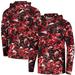 Men's Columbia Black South Carolina Gamecocks PFG Terminal Tackle Omni-Shade Rippled Long Sleeve Hooded T-Shirt