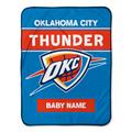 Oklahoma City Thunder 30" x 40" Personalized Baby Blanket
