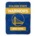 Golden State Warriors 30" x 40" Personalized Baby Blanket