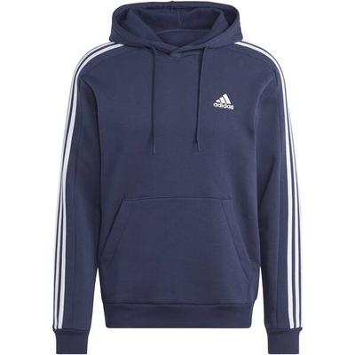 ADIDAS Herren Kapuzensweat Essentials 3-Streifen, Größe XL in Grau