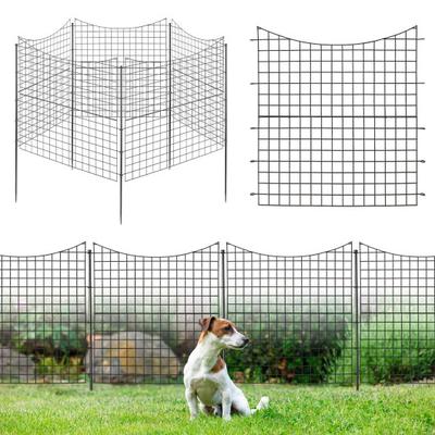 Costway Decorative Garden Fence with 5 Panels and ...