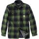 Carhartt Heavyweight Flannel Sherpa Hemd, grün, Größe S