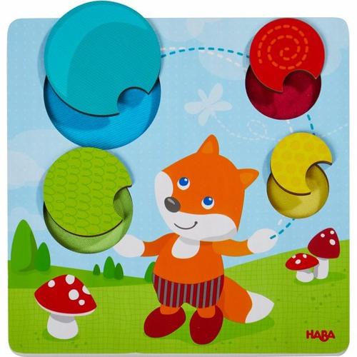 HABA 305346 - Fühlpuzzle Fuchs, Puzzle 5 Teile - Haba