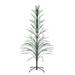 9' Black Pre-Lit Artificial Cascade Twig Christmas Tree - Green Lights - 9 Foot