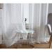 Home & Linens Herringbone Lace Thick Semi Sheer Premium Grommet Top Window Curtain Panels Kids Room & Bedroom - Set of 2 Panels