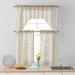 Home & Linens Lima Lace Sheer Kitchen Cafe Curtain Tiers for Small Windows, Kitchen & Bathroom