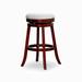 30" Bar Stool, Cherry Finish,Fabric Seat