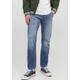 Tapered-fit-Jeans JACK & JONES "JJIMIKE JJORIGINAL MF 506 I.K" Gr. 34, Länge 32, blau (blue denim) Herren Jeans Tapered-Jeans