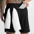 Mens Beach Sport Shorts Man Jogging Sportswear Quick Drying Running Shorts Workout Gym Exercise