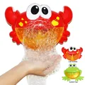 Cute Electric Crab Frag Bubble Machine Toy Toddler Bathroom Beach Cartoon Octopus Ocean Life