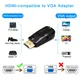 HDMI-compatible to VGA Cable Converter 1080P Audio Cable Converter 3.5 mm Jack Audio For PC Laptop