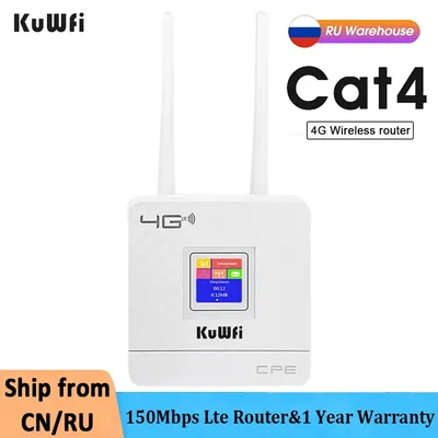 KuWfi-Routeur Wifi 4G 150Mbps divulguer externes déverrouillées modem avec emplacement pour carte