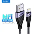 TOPK AN15 Micro USB & USB C Kabel 2 4 EINE Schnelle Lade für IPhone Samsung Schnelle Laden laden