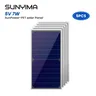 5 stücke sunyima 285*145 5 v7w sun power pet solar panel diy 7w hoch effiziente solarzelle für
