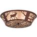 Meyda Lighting Elk On The Loose 22 Inch 4 Light Flush Mount - 15311