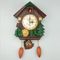 Kuckucksuhr mit Pendel Wanduhr Wohnzimmer Zeit Glocke Schaukel Alarm Uhr Home Art Decor 10 zoll
