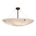 Justice Design Group Clouds 63 Inch 12 Light Semi Flush Mount - CLD-9659-35-MBLK-F4