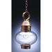 Northeast Lantern Onion 17 Inch Tall Outdoor Hanging Lantern - 2042-AC-MED-OPT