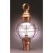 Northeast Lantern Onion 21 Inch Tall Outdoor Post Lamp - 2843-DB-MED-CLR
