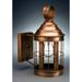 Northeast Lantern Heal 13 Inch Tall Outdoor Wall Light - 3317-AB-MED-SMG-NS