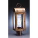 Northeast Lantern Livery 21 Inch Tall Outdoor Post Lamp - 8043-AB-CIM-SMG