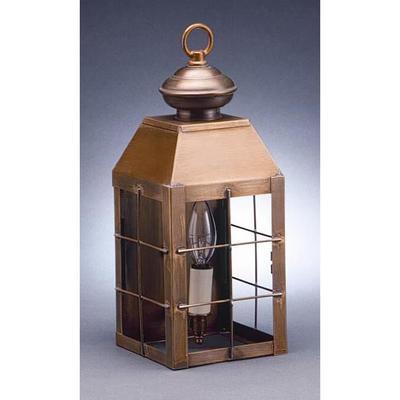 Northeast Lantern Woodcliffe 13 Inch Tall Outdoor Wall Light - 8311-DAB-LT1-CLR